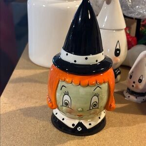 Johanna Parker Transpac Witch Ceramic candy jar